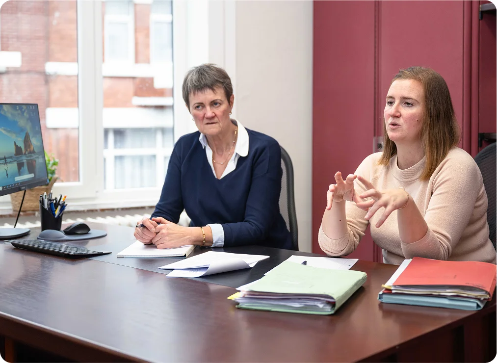Dominique Fontaine et Caroline Kicq - Cabinet d'avocates Tournai Qui sommes-nous ?